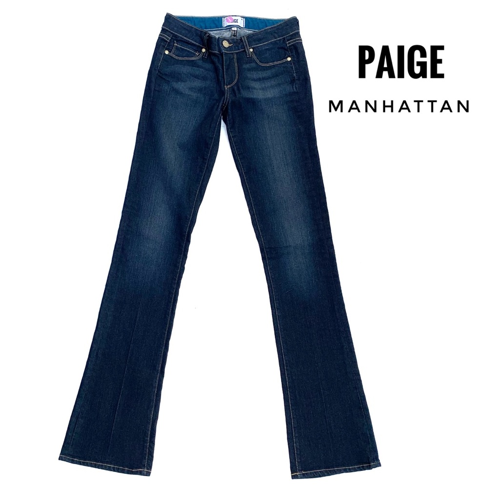 Paige Sz 26 Manhattan Dark Wash Bootcut Jean
